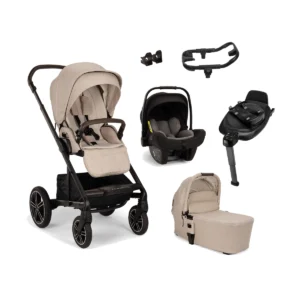 Nuna Mixx Next (Pipa Next) Travel System Bundle + I-Size Base- Biscotti (New 2024)
