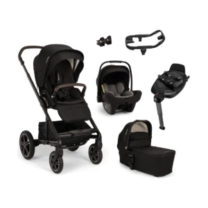 Nuna Mixx Next (Pipa Next) Travel System Bundle + I-Size Base - Caviar (New 2024)