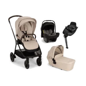 Nuna Triv Next (Pipa Next) Travel System Bundle + I-Size Base - Biscotti (New 2024)